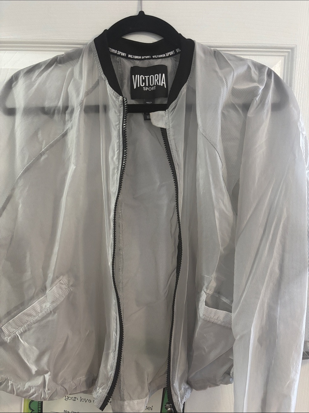 Victoria's Secret Silver Lightweight Bomber Jacket